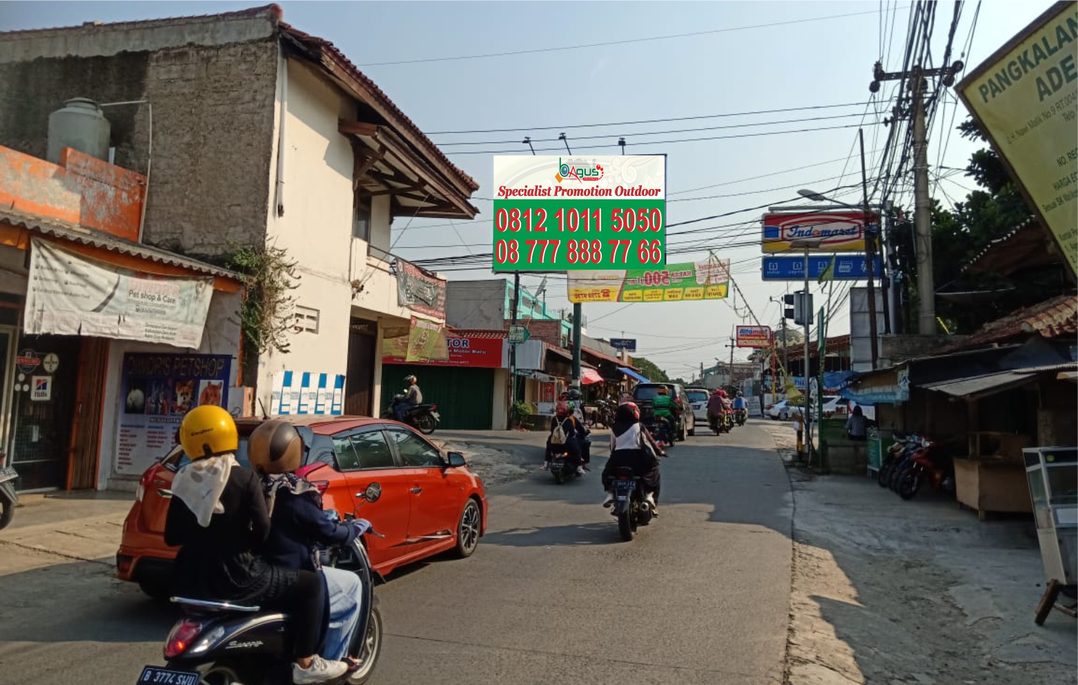 Jl. H. Nawi Malik Pertigaan Bojongsari Serua. 