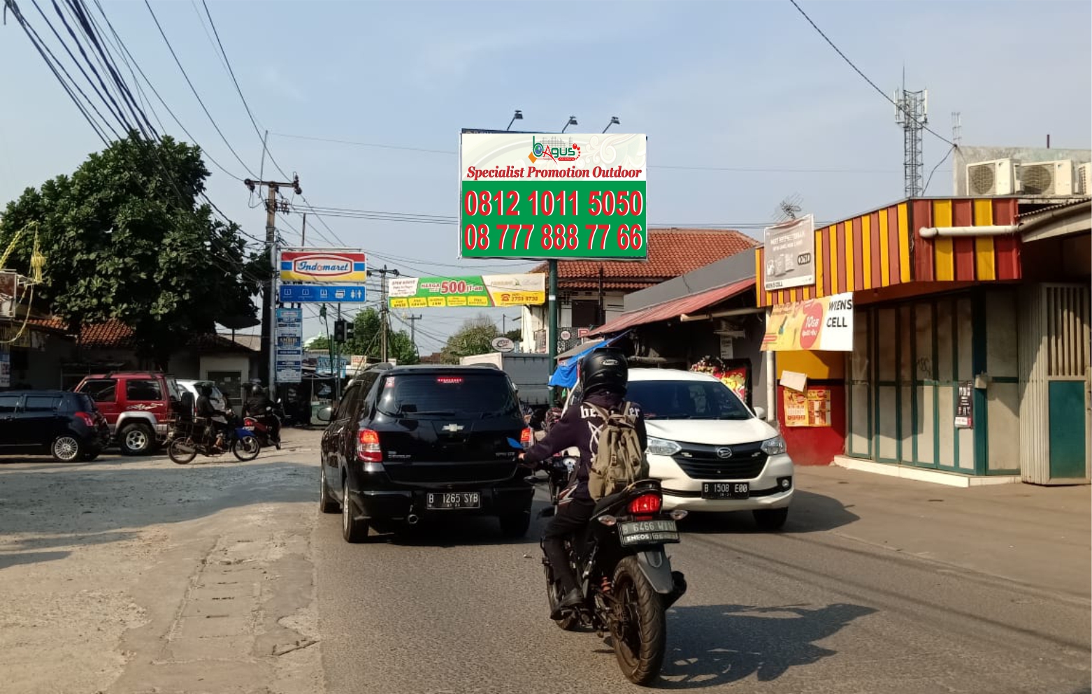 Jl. H. Nawi Malik Pertigaan Bojongsari Serua. 