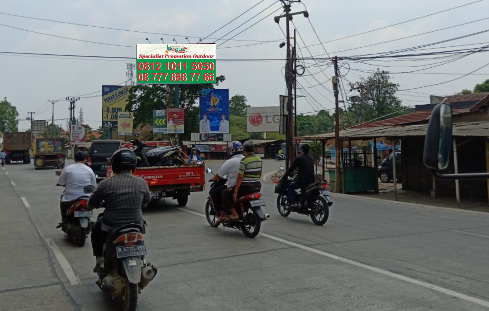 Jl. Parung Panjang. Pertigaan LG 