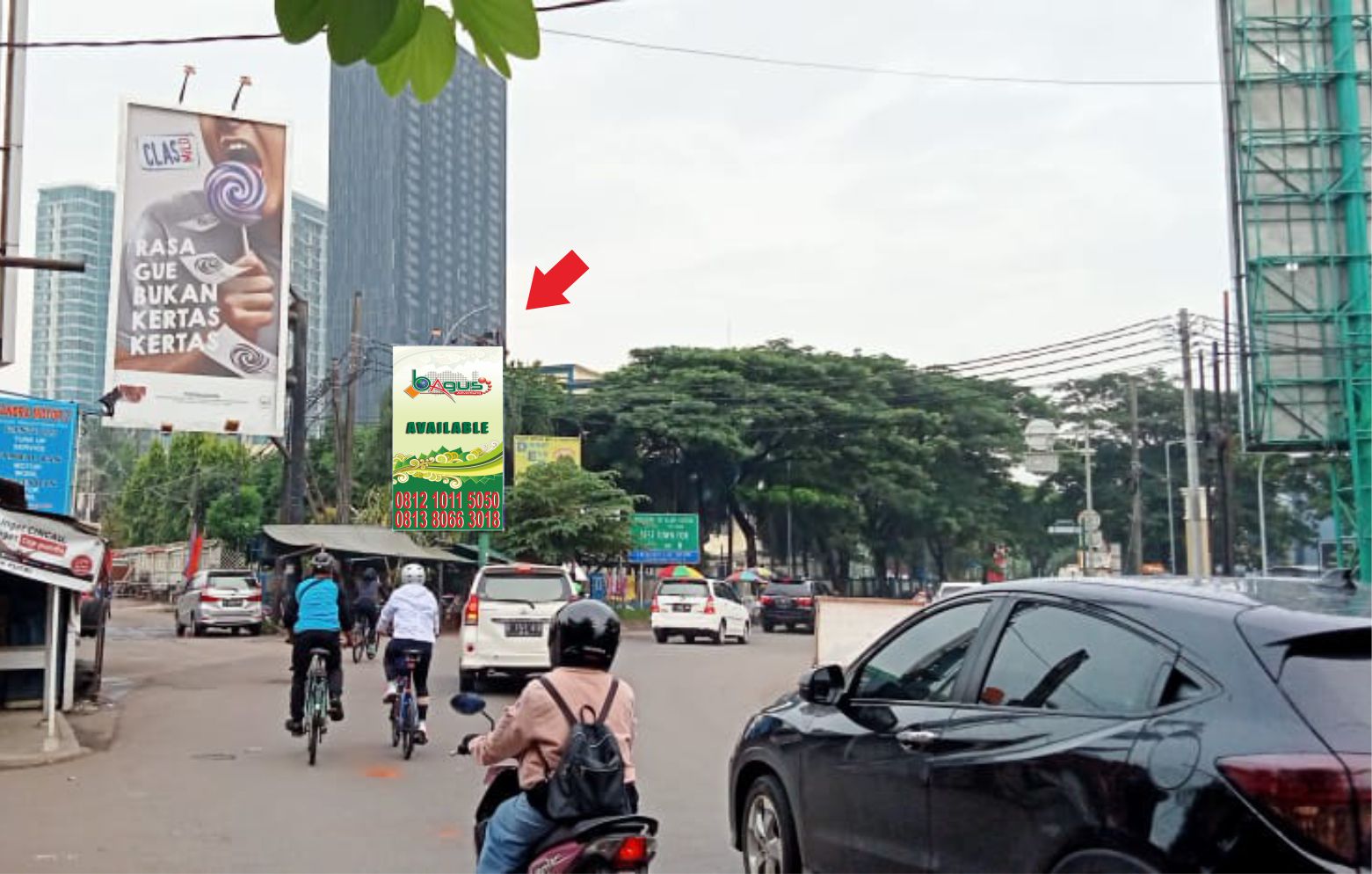 Jl. Bhayangkara Dekat KFC Alam Sutra