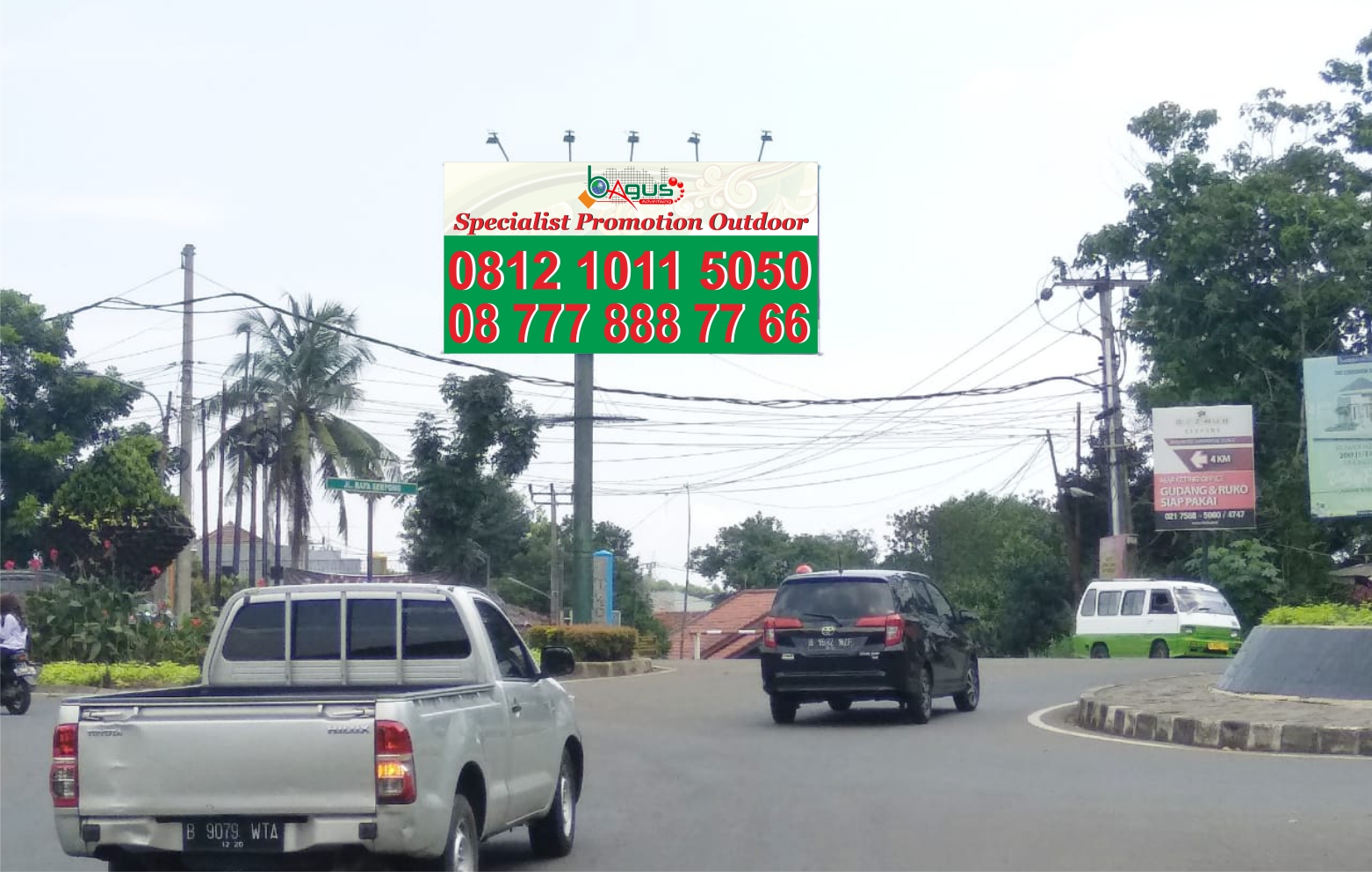 Jl. Tekno Widya, Setu, Tangerang Selatan. ( Bunderan Tekno )